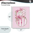thumbnail image 3 of Pastel Stripe Luggage White Framed Giclee Art, design by Ziwei Li, 3 of 9