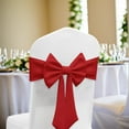 thumbnail image 4 of Ties-Free Elastic Christmas Bow Chair Back Decoration - Stretchable Holiday Bow for Hotel Banquet Chair Cover Decor, 4 of 6