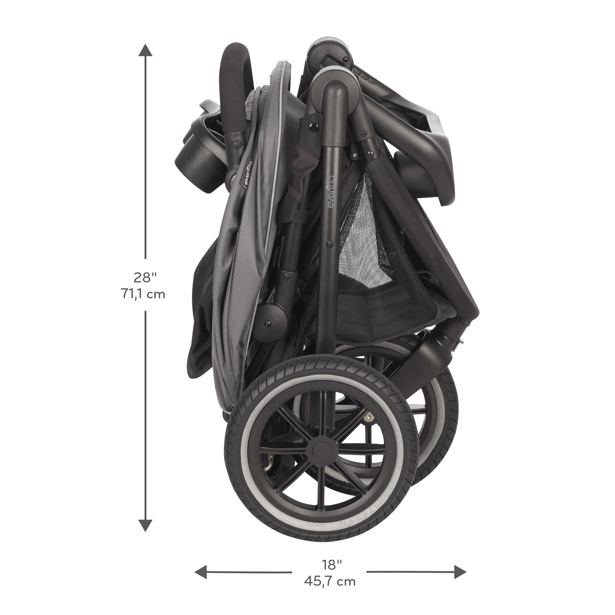 evenflo folio 3 stroll & jog travel system