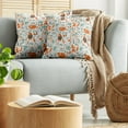 thumbnail image 5 of Ambesonne Fox Throw Pillow Cover 2 Pack, Funny Garden, 20", Turquoise Orange Brown, 5 of 5