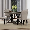 thumbnail image 4 of 71-Inch Wooden Kitchen Table with Two Drawers, Large Dining Table for 6-8 w/Large Tabletop & Sturdy Frame, Rectangular Dining Table with Double Pedestal, for Kitchen, Dinner, 4 of 6