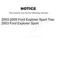 thumbnail image 2 of CMX Rear Disc Brake Rotors Pair for Car Ford Explorer Sport Trac K8-100648, 2 of 8
