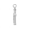 thumbnail image 3 of Collier Pendentif Croix Crucifix Réversible en Or Blanc 14 K avec Chaîne, 3 of 4