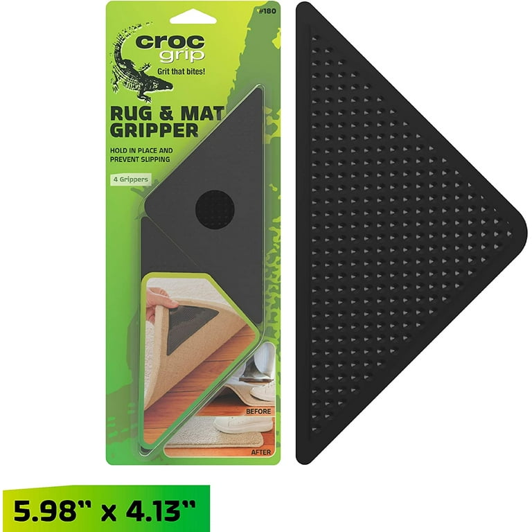 Mat and Rug Gripper, Self-Adhesive, Anti-Curl, Non-Slip Stickers for Area  Rugs and Runners, Washable and Reusable Use on Hardwood, Luxury Vinyl Tile