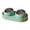 02_Pet Feeder with Stainless Steel Bowl Mint Green, variant on Pet Bowls Dog Bowls Cat Bowls Stainless Steel Double Bowl 10 Degree Tilted Neck Protection Non Tip Food and Water Integrated Feeder for Kittens Cats Dogs Indoor by PALIFEUR