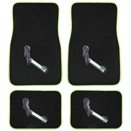 UAA Mary J Blunt Smoke Weed Pot Marihuana Universal Front & Rear Carpet Floor Mats set for Car Truck
