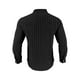 thumbnail image 4 of Blusa y camisa de manga larga con cuello alto para hombre, camisa transpirable con bolsillo y estampado a rayas de cuello alto de moda, de poliéster., 4 of 5
