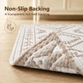 thumbnail image 5 of SIXHOME Waffle Bath Mat Non-Slip Bathroom Rug Super Absorbent Quick Dry Soft Textured Boho Bath Rug Washable Thick Shower 24"x36" Floor Mat Cream, 5 of 8