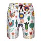 thumbnail image 3 of Fotbe Alpaca Flower Trajes de Baño Estampados para Hombre, Shorts de Verano de Secado Rápido, Ropa de Playa, Bañadores-3X-Large, 3 of 6