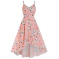 thumbnail image 6 of Ichaunyi Summer Dresses Clearance Women Sexy Plus Size V-Neck Buttons Printing Sleeveless Casual Sling Dresses, 6 of 9