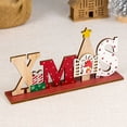 thumbnail image 2 of Matoen Christmas Table Signs Decorations Wooden Centerpiece Tabletop Santa Claus Wood Desktop Decor for Kitchen Home Xmas Holiday Party Supplies, 2 of 6