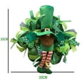 thumbnail image 3 of Clearance Items St. Patrick’S Day Leprechaun Wreath, Green Clover and Ribbon Design, Weatherproof Front Door Decor for Irish Holiday Celebrations St Patricks Day Decorations, 3 of 8