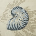 thumbnail image 2 of Madison Park Bayside Cotton Seashell Printed Window Valance, Navy, 50x18", 2 of 2