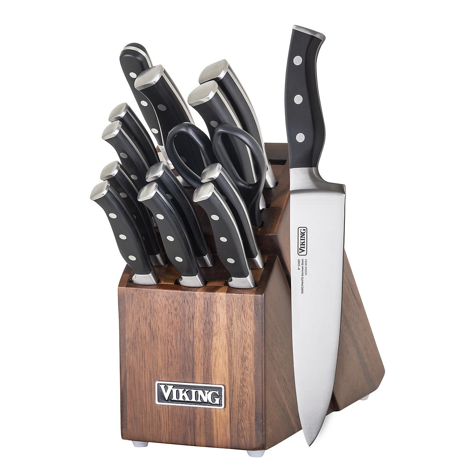 Viking 15Piece Knife Set With Wood Block