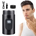 thumbnail image 1 of Économies Raser! Bradem Plus Récent Mini Rasoir Portable Mise à Niveau 2025 Mini Rasoir Format de Poche pour Hommes Rasoir Rechargeable Usb Tondeuse à Barbe, 1 Rasoir, 1 Câble de Données, 1 Brosse de Données, 1 of 7