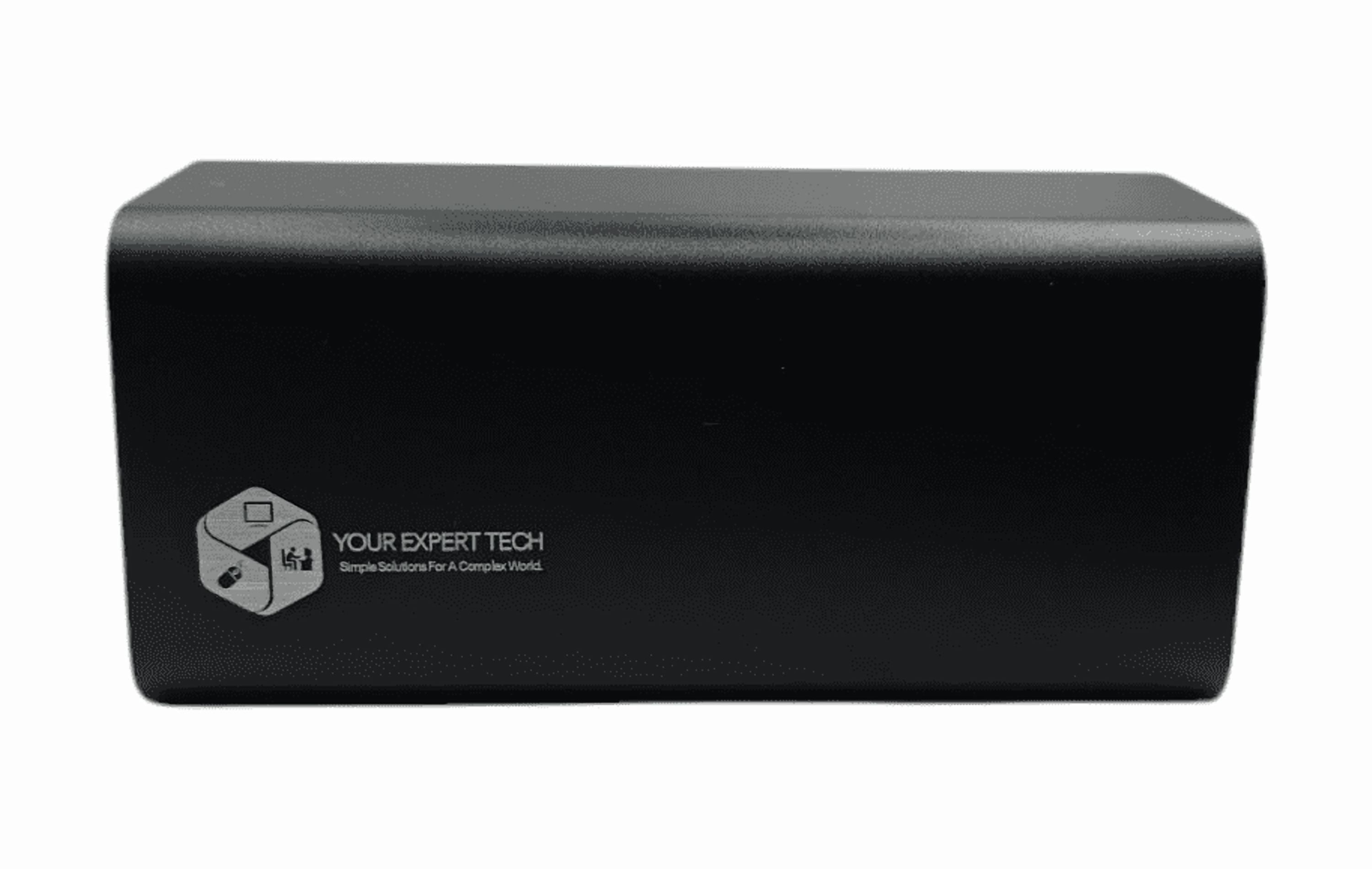65W Fast Charging 20000mAh Portable Power Bank – Black, LED Display, Waterproof, Built-in Cable