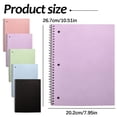 thumbnail image 3 of 1-Subject Notebook, Spiral Notebook, College Ruled Paper, 7.95" X 10.51", 3 Hole Notebook, Wide Ruled Notebook, 3 of 5
