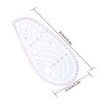 thumbnail image 3 of Injueey Regla de costura DIY de plástico, 4 Uds., plantilla de medición de curva francesa, herramienta artesanal de pintura de dibujo a medida Type2 NO2 Injueey HA7961-00B, 3 of 6