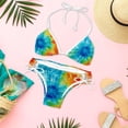 thumbnail image 6 of tie dye119 Detachable Sponge Adjustable Strap Bikini Set Swimsuit Two-Pack Swimming Suits - Beach Vacation Swimwear, 6 of 6