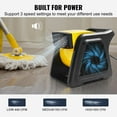 thumbnail image 4 of Pivoting Utility Fan, 600 CFM High Velocity Floor Blower for Drying Carpet Floors, Cooling, Ventilation & Exhaust, 300° Oscillating Air Mover, Portable for Home, Workshop, Garage, Commercial Use, 4 of 7