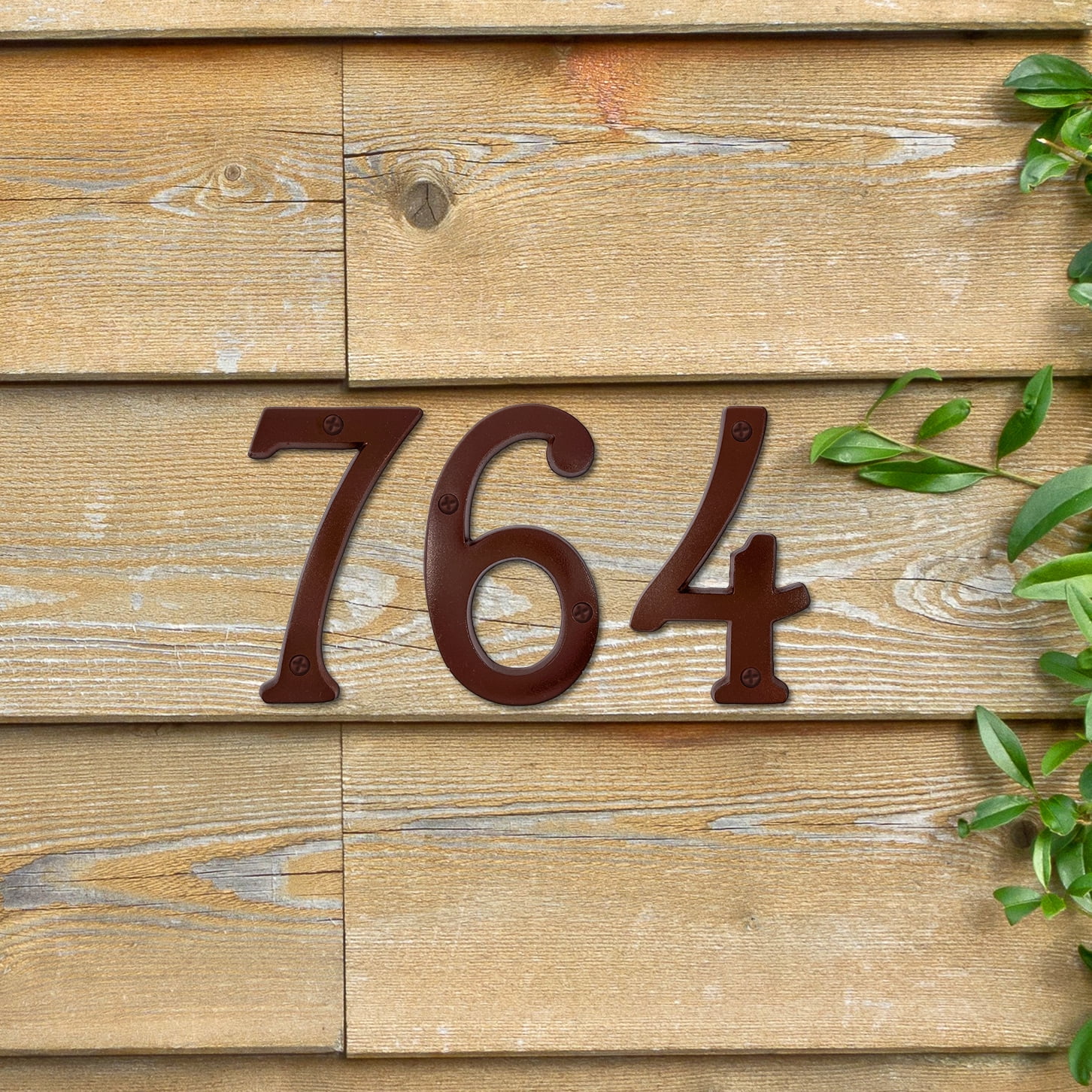 HY-KO 4" Aged Bronze Metal House Number 4