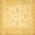 thumbnail image 1 of Ahgly Company Indoor Square Oriental Brown Traditional Area Rugs, 7' Square, 1 of 4