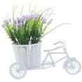 thumbnail image 3 of Adorno de flores artificiales con cesta para bicicleta, centro de mesa para boda, 3 of 6