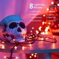 thumbnail image 3 of Luces BrizLabs para Halloween, 240 LED, 24 m, color naranja, resistentes al agua, 3 of 7