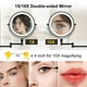 thumbnail image 3 of Espejo de maquillaje IMIKONA 9 montado en la pared 1X/10X con luz de 4000 mAh, 3 of 6