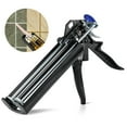 thumbnail image 1 of Manual Cartridge Caulking Gun, Double Component Dripless Adhesive Cartridge Applicator, 28:1 High Thrust ratio Dual Epoxy Gun for Panel Board Tile Bond, Compatible with 400ml/13.5oz 1:1 Dual Cartridge, 1 of 6