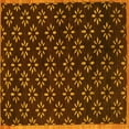 thumbnail image 1 of Ahgly Company Indoor Square Abstract Yellow Contemporary Area Rugs, 5' Square, 1 of 4