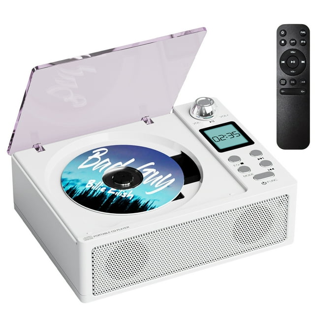 Guardoinrt Lecteur CD Portable Durable Lecteur ophiles : Format Compact Contrôles Faciles Son Net Lecteur CD Portable