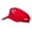 Red, variant on California Map Bear Embroidered Sports Visor - Black OSFM
