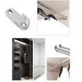 thumbnail image 3 of 10Pcs Zinc Alloy Oval Closet Rod End Supports Wardrobe Flange Bracket Holder, 3 of 8