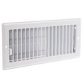 thumbnail image 3 of Imperial 4" x 10" White Louvered Steel Ceiling Register, 1-pk, 3 of 6