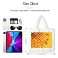 thumbnail image 3 of Salouo Bees on Hive Honeycomb for Plush Underarm Bag,Soft Tote Bag Ladies Fluffy Shoulder Bag Women Furry Tote Bag Plush Handbag for Autumn and Winter, 3 of 7