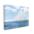 thumbnail image 4 of Stupell Industries Blue Nautical Sailboat Transportation Painting Gallery Wrapped Canvas Print Wall Art, 30 x 24, 4 of 8