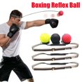 thumbnail image 2 of Balle de vitesse de boxe en PU montée sur la tête, combat MMA Sanda, entraînement, réaction œil-main, sac de sable à domicile, Muay Thai Boxeo, équipement de Fitness, 2 of 4