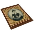 thumbnail image 3 of Print: Girl in Mourning Dress Holding Photo of Father, circa 1861-1870, 3 of 4