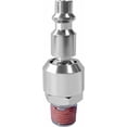 thumbnail image 5 of 4 Piece 1/4 Inch NPT Male Thread Air Plug Industrial Swivel Coupler Chrome Steel, 5 of 5