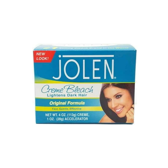 Jolen La Crème de 4 Onces Blanchit Régulièrement l'Excès de Cheveux Noirs (118 Ml)