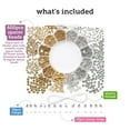 thumbnail image 5 of Incraftables Flat Bulk Rondelle Spacer Beads Set for Jewelry Crafting, 600pcs, Gold & Silver, 12 Styles, 5 of 12