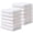 White, variant on YOOFOSS Luxury Bamboo Baby Washcloths Towel Set 12 Pack 10x10inch Face towels for Bathroom-Hotel-Spa-Kitchen Multi-Purpose Fingertip Towels & Hand Towels