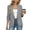 #0132-Gray, variant on Women's 3/4 Sleeve Blazer Lapel Open Front Solid Color Pocket Casual Jacket for Business Office formal Work