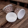 thumbnail image 2 of The Baker Celebrations 200  Brown Polka Dots Baking Cups, Cupcake Holders, Muffin Liners, 2 of 6