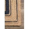 thumbnail image 3 of Vipanth Exports Jute Rug with Black Line in Rectangle Shape, Area Rug for Home Decor (2x4 Feet), 3 of 5