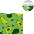 thumbnail image 5 of Coolnut Avocado On Green Bath Shower Curtain Liners 60x72in 100% Polyester Waterproof Bath Curtain with Hooks, 5 of 5