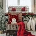 thumbnail image 3 of Red Christmas Pillow Covers 18x18 Set of 4 for Christmas Decorations Merry Christmas Tree Believe Snowflake Winter Holiday Decor Throw Cushion Case for Home Couch, 3 of 6