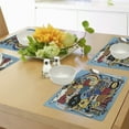 thumbnail image 4 of Ambesonne Indie Place Mats Set of 4, Various Monsters Universe, Standard Size, Multicolor, 4 of 6