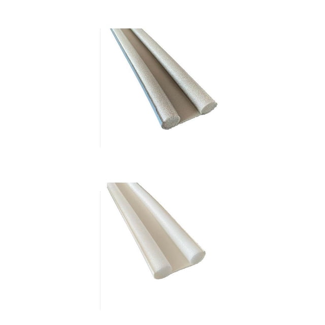 2 piezas de exclusión de tiro para puertas flexibles con exclusión de tiro a prueba de polvo para el Sunnimix Tope de la tira del sello inferior de la puerta